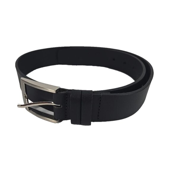 Europa Dezines Black Genuine Leather Belt Made in Canada Classic Style 30 - Picture 1 of 6